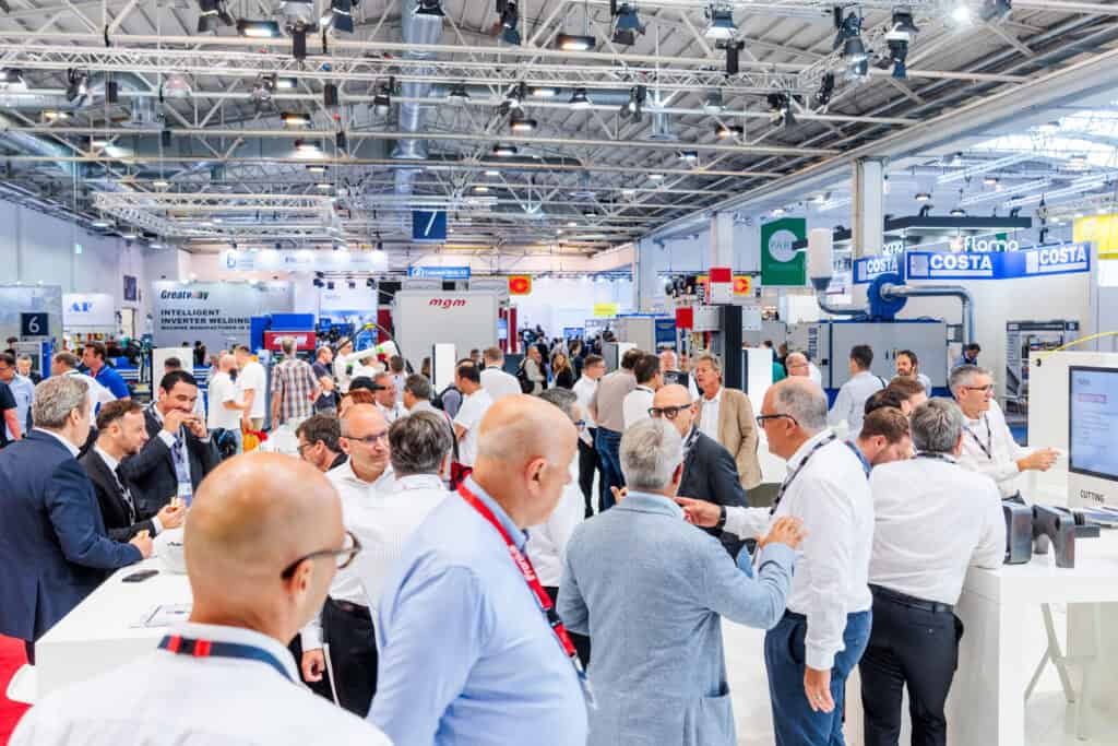 KRANENDONK booth at Schweissen & Schneiden trade fair in Essen, Germany