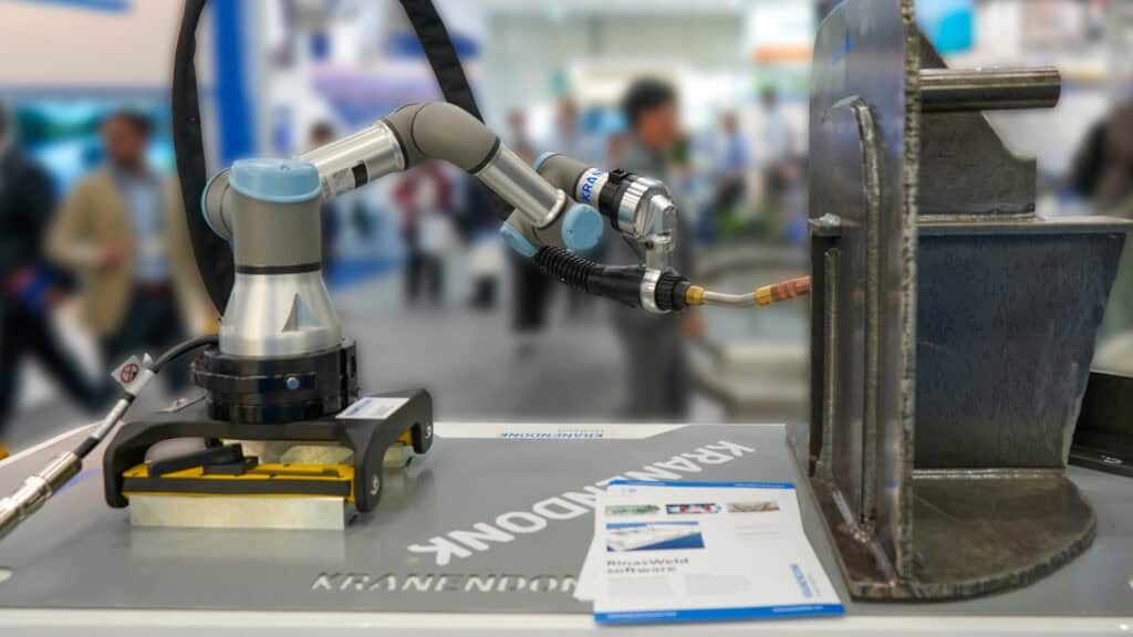 KRANENDONK PORTABOT welding robot on display during its launch at SMM 2024 in Hamburg